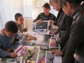 Preparation work for the first exhibition