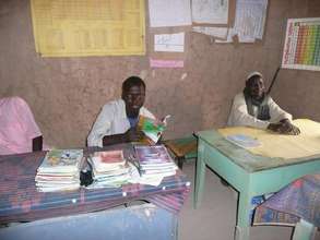 Teachers preparing lessons at Ain Siro School