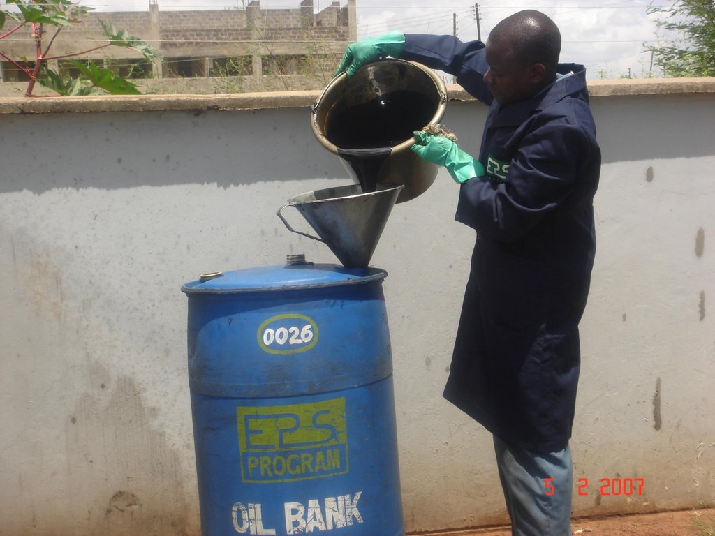 Credit for Collection of 31,000 ltrs of Used Oil.
