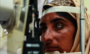 Aaasiya being screened for Cataract