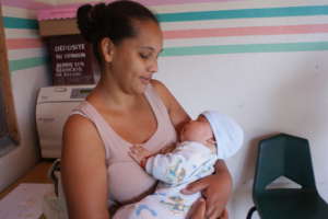 Mother and child in latin america