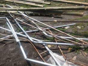 What was left of the structure after the tornado