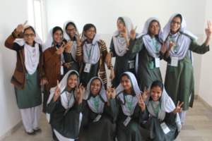 Our chirpy girls post-training at Islamic School!