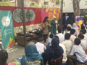 Ms. Musharaf @ motivational session for trainees