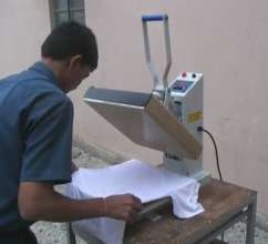 Irfan's new t-shirt printing machine