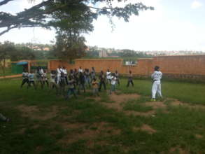 Boys Learning how to Play Karate