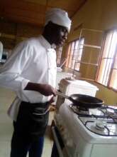 One of sponsored students in practice