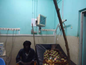 Patient in an ill-equipped public hospital