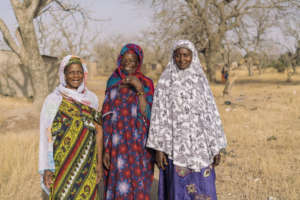 Saiba (left), Malado (center), and Djeneba (right)