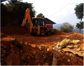 Demolition of existing damaged school buildings