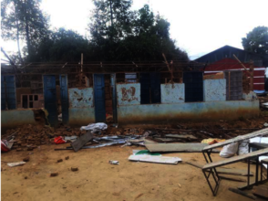 Demolition of the existing damaged school