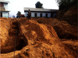 Excavation of foundation