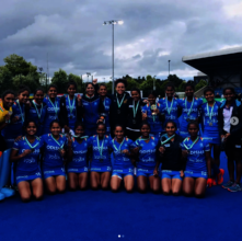 Junior women hockey team