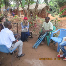 Anthony who can not use his legs he learnt knittin