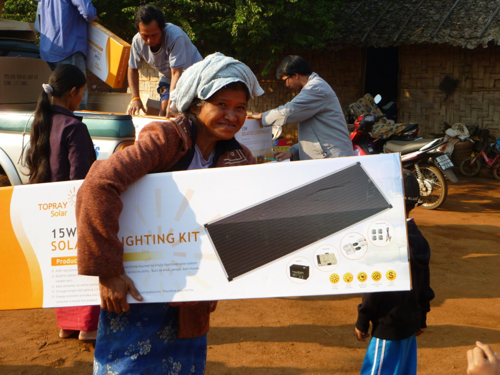Solar lighting for remote communities in S.E.Asia