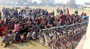 Bicycle distribution event