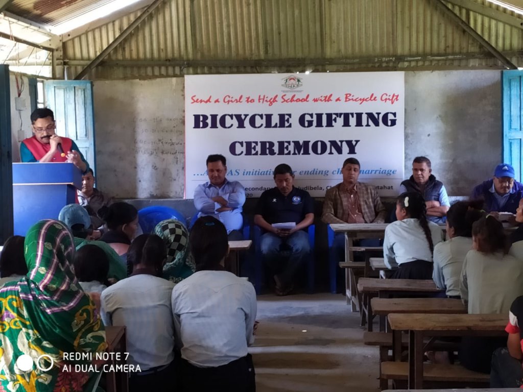 Bicycle Gifting Ceremony