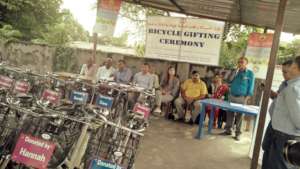 A Bicycle Gifting Ceremony held in October, 2019