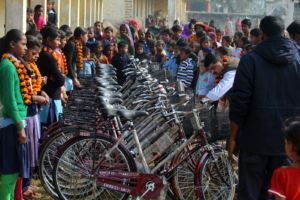 Girls final selected for bicycle distribution