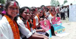 The recipient girls