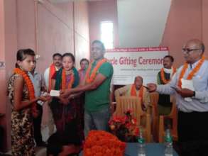 Bicycle gifting ceremony & the distinguished guest