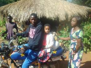 Making the journey by motorbike