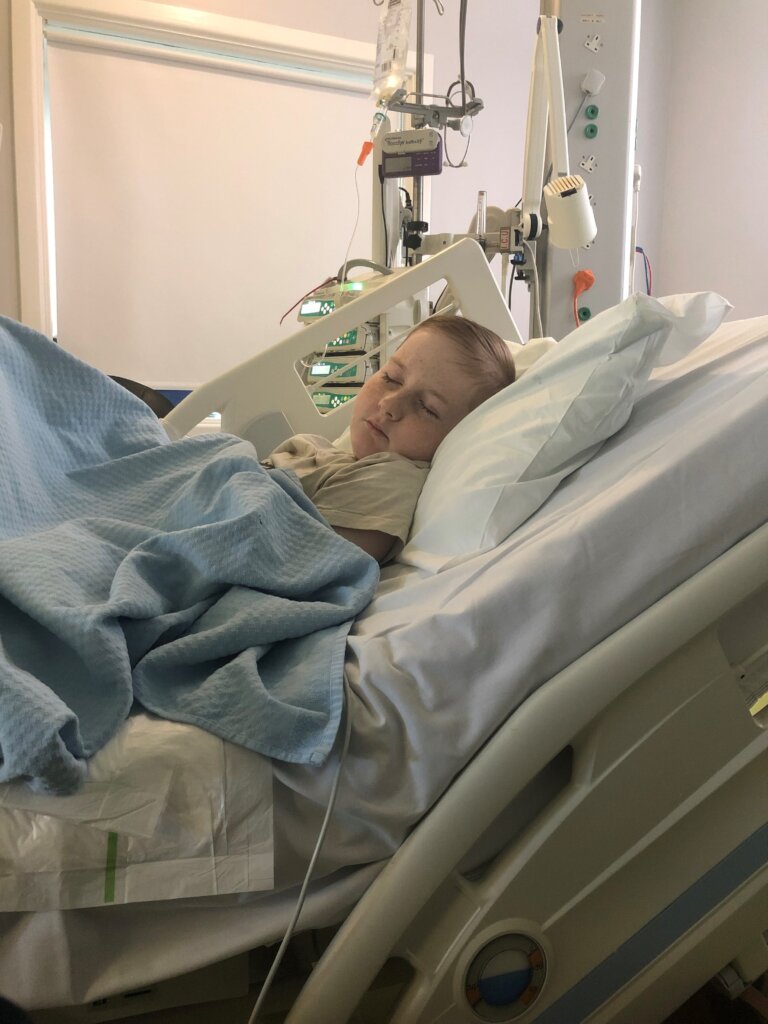 Finn, in ICU after a massive complication