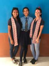 Susita with AHV staff members