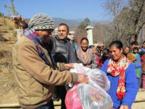 Support for earthquake victim women and children