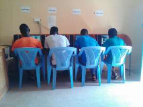 Students Taking an Excel test...