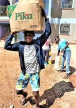 Picking Up Food for the Family