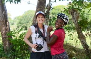 Katiana poses with photographer Amy Martin.