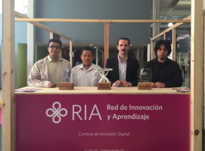 Ramses, Jorge and Ricardo with Proacceso president