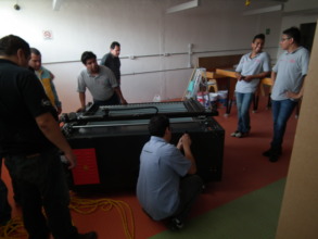 Laser cutter instalation