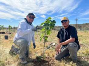 Planting with the San Carlos Apache in April 2024