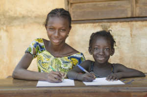 Girls in the classroom