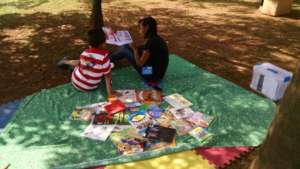 Reading in the park