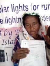 Solar light for poor communities