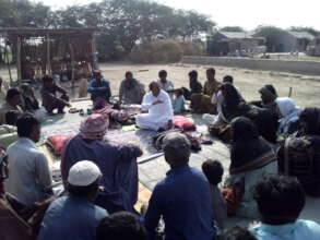 Meeting with village groups