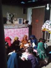 Solar light helps rural women study in night