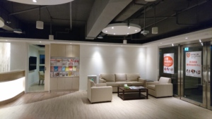 Reception area
