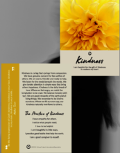 Virtue Reflection Card, Kindness