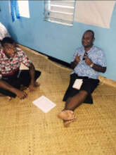 Peer educators sharing a positive moment