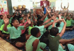 Children at special needs school