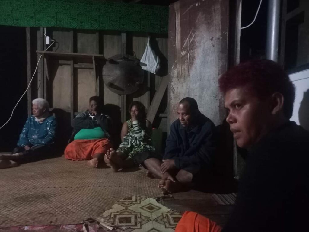 Youth in Kadavu listening to TVP presentations