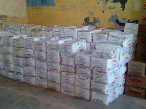 The supplies safely in Fyel Wuha