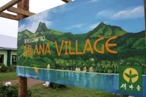 The new Silana Village sign