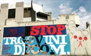 Stop child trafficking mural