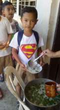 Healthy Food &Super Boy in an AAI feeding program