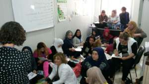 Training for pregnant women at the refugee camp